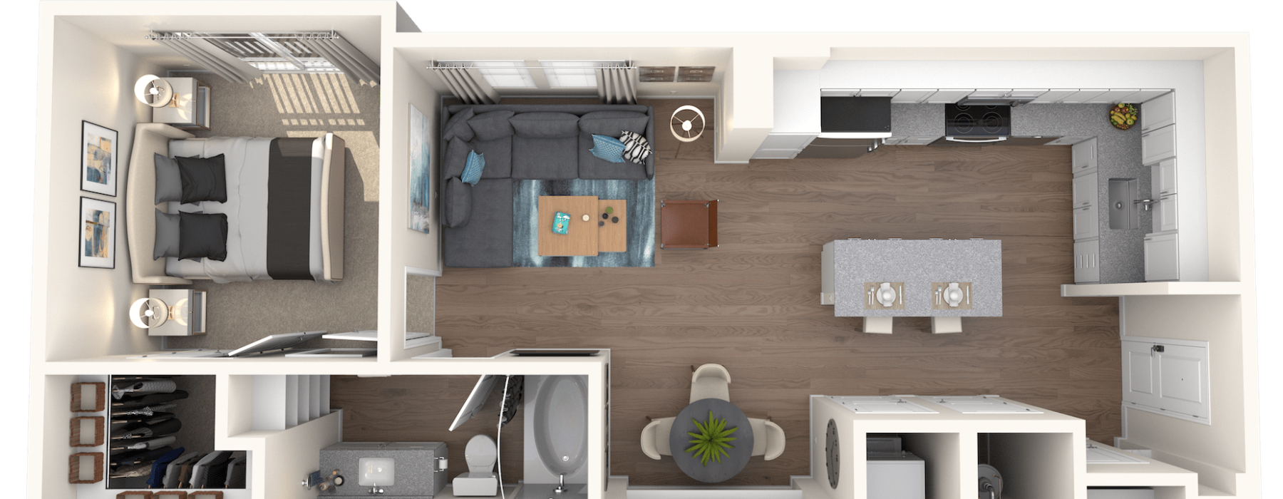 3D image of floor plan